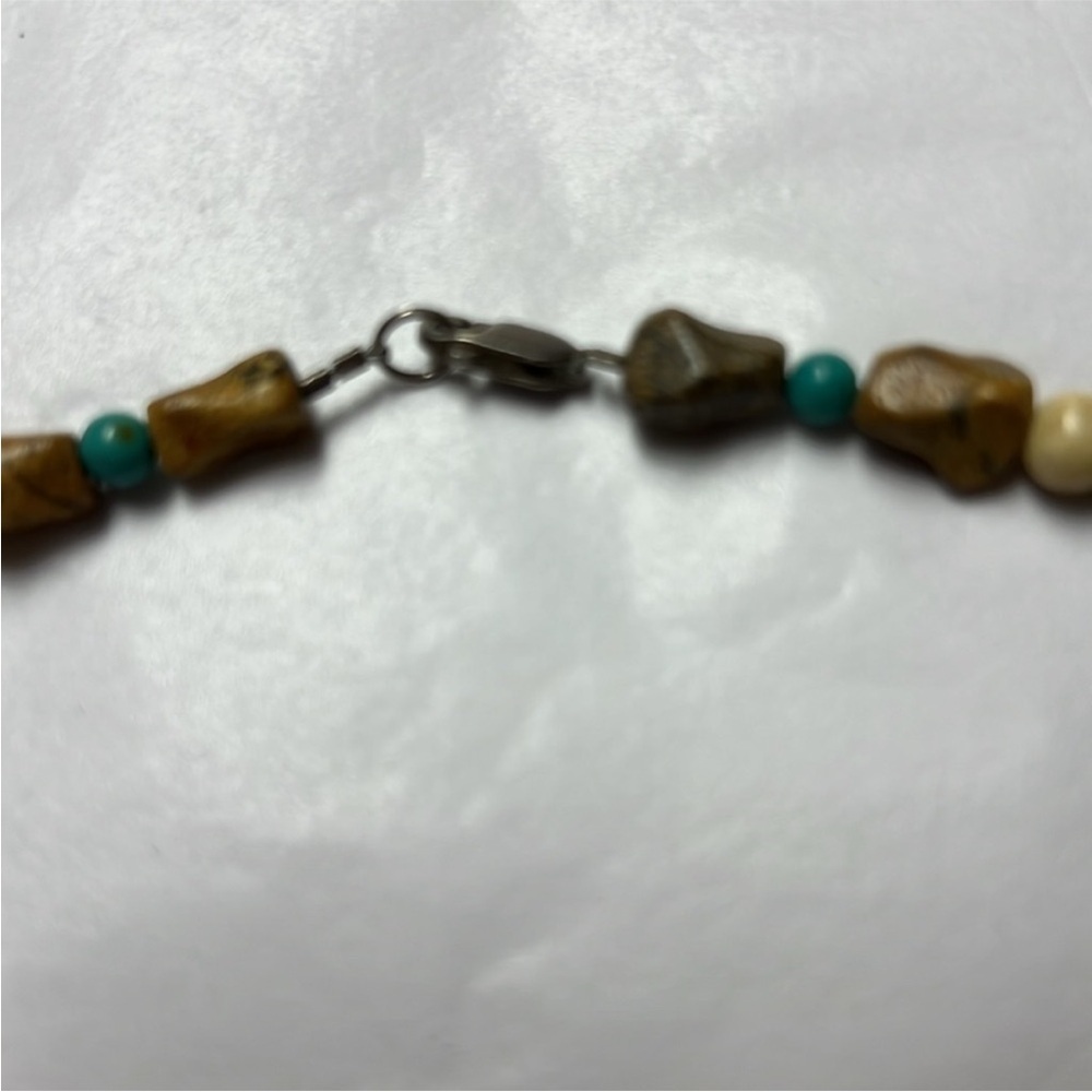 Native American hand carved stone necklace - Picture 6 of 7